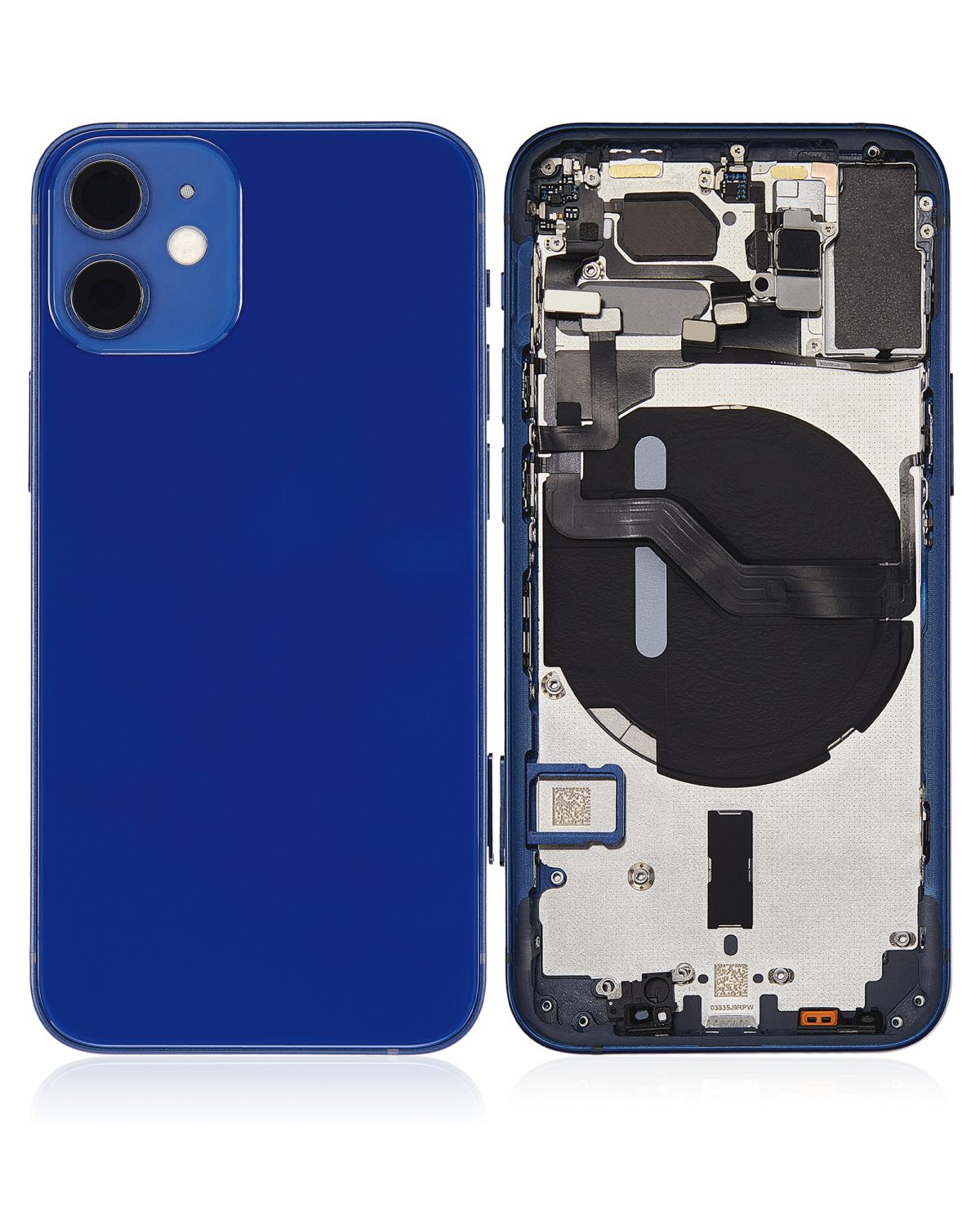 Iphone 12 Mini ile Uyumlu Kasa Bileşenler Önceden Takılmış Mini Uluslararası Sürüm Mavi ile Uyumlu Kasa - Görsel 1