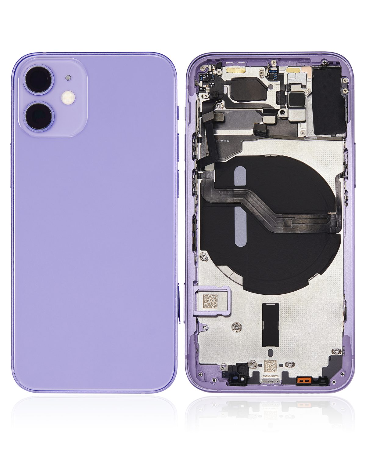 Iphone 12 Mini ile Uyumlu Kasa Bileşenler Önceden Takılmış Mini Uluslararası Sürüm Mor ile Uyumlu Kasa - Görsel 1