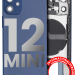 Iphone 12 Mini ile Uyumlu Kasa Bileşenler Önceden Takılmış Mini Uluslararası Sürüm ile Uyumlu Kasa Kasa Mavi