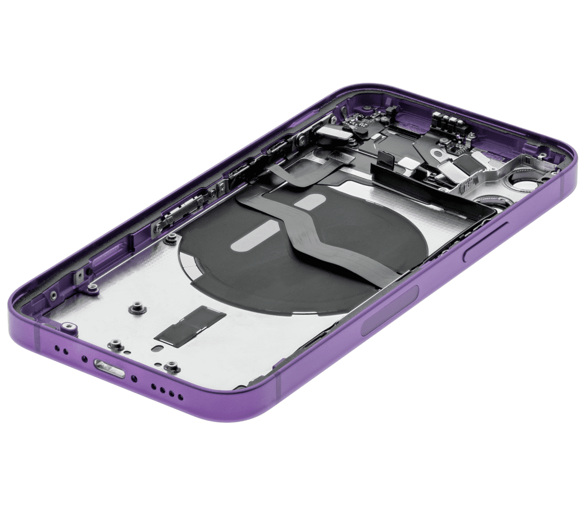 Iphone 12 Mini ile Uyumlu Kasa Bileşenler Önceden Takılmış Mini Uluslararası Sürüm ile Uyumlu Kasa Kasa Mor - Görsel 2
