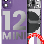 Iphone 12 Mini ile Uyumlu Kasa Bileşenler Önceden Takılmış Mini Uluslararası Sürüm ile Uyumlu Kasa Kasa Mor