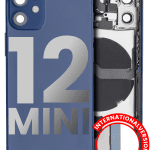 Iphone 12 Mini ile Uyumlu Kasa Bileşenler Önceden Takılmış Mini Uluslararası Sürüm ile Uyumlu Kasa  Mavi