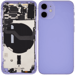 Iphone 12 Mini ile Uyumlu Kasa Bileşenler Önceden Takılmış Mini Uluslararası Sürüm ile Uyumlu Kasa  Mor - Görsel 2