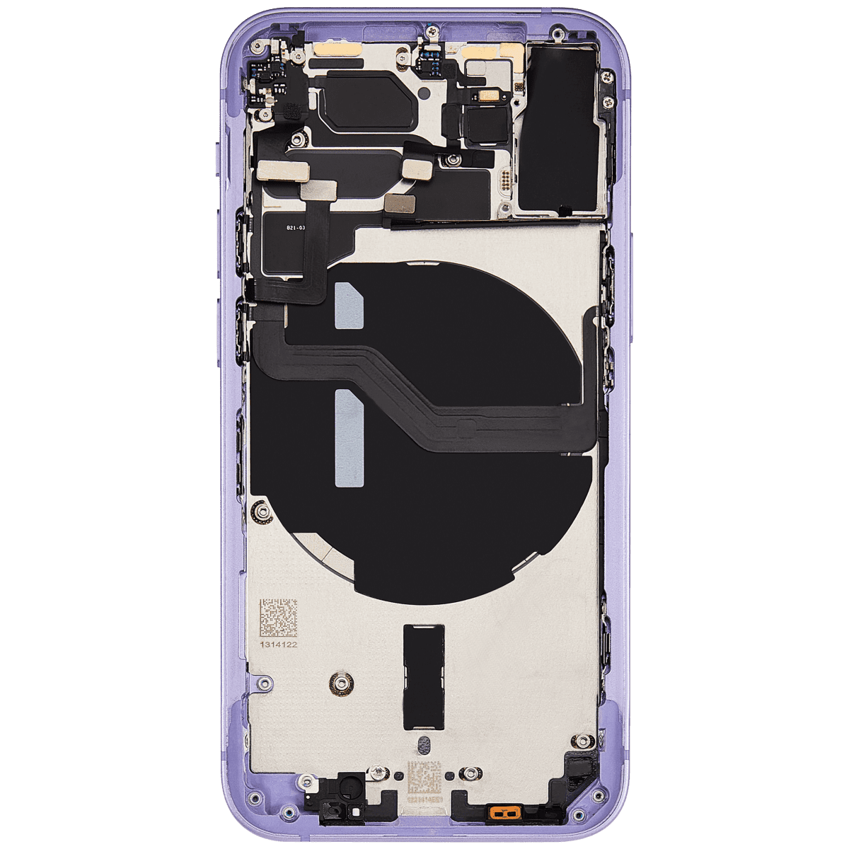 Iphone 12 Mini ile Uyumlu Kasa Bileşenler Önceden Takılmış Mini Uluslararası Sürüm ile Uyumlu Kasa  Mor - Görsel 3