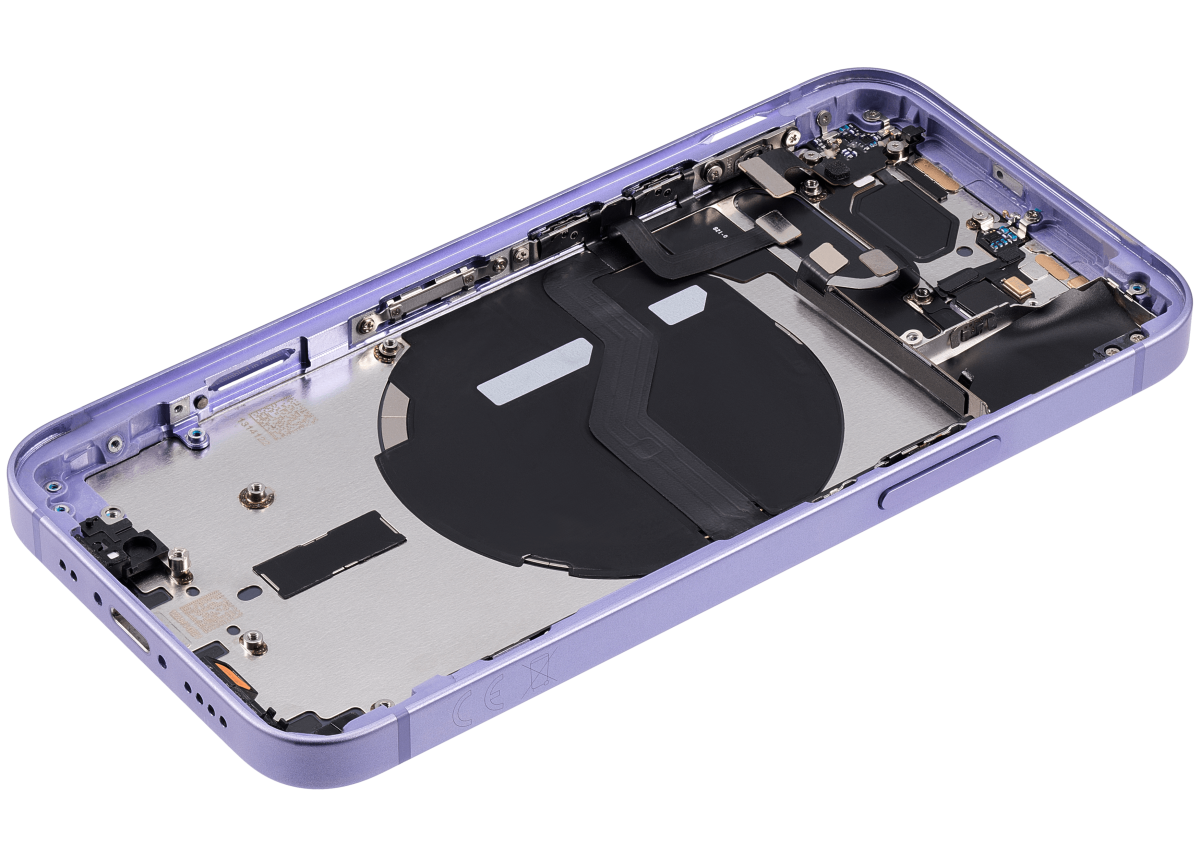 Iphone 12 Mini ile Uyumlu Kasa Bileşenler Önceden Takılmış Mini Uluslararası Sürüm ile Uyumlu Kasa  Mor - Görsel 5