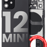 Iphone 12 Mini ile Uyumlu Kasa Bileşenler Önceden Takılmış Mini Uluslararası Sürüm ile Uyumlu Kasa  Siyah