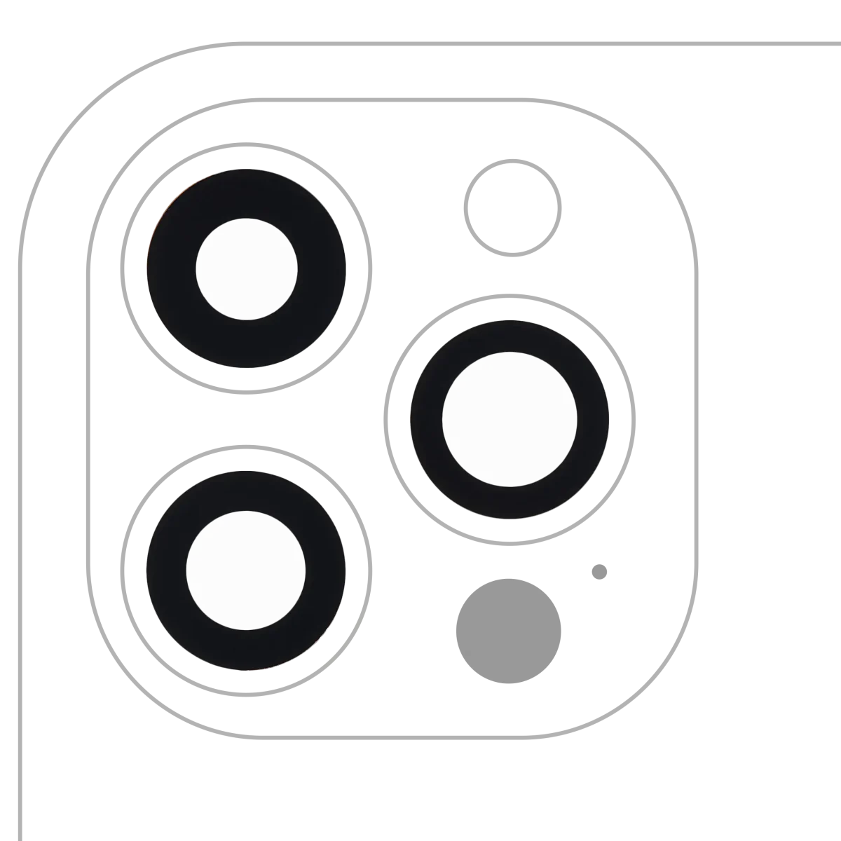 Iphone 12 Pro Max ile Uyumlu Arka Kamera Servis Paket Orjinal Ürün Lensi Sadece Cam Yapışkanlı 3 Parça Set Plus  ile Uyumlu