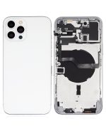 Iphone 12 Pro Max ile Uyumlu Kasa Bileşenler Önceden Takılmış Uluslararası Sürüm Gümüş ile Uyumlu Kasa