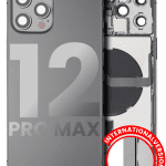 Iphone 12 Pro Max ile Uyumlu Kasa Bileşenler Önceden Takılmış Uluslararası Sürüm ile Uyumlu Kasa  Grafit