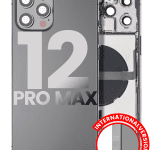 Iphone 12 Pro Max ile Uyumlu Kasa Bileşenler Önceden Takılmış Uluslararası Sürüm ile Uyumlu Kasa Kasa Grafit