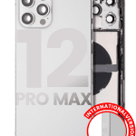 Iphone 12 Pro Max ile Uyumlu Kasa Bileşenler Önceden Takılmış Uluslararası Sürüm ile Uyumlu Kasa Kasa Gümüş