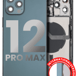 Iphone 12 Pro Max ile Uyumlu Kasa Bileşenler Önceden Takılmış Uluslararası Sürüm ile Uyumlu Kasa  Pasifik Mavisi