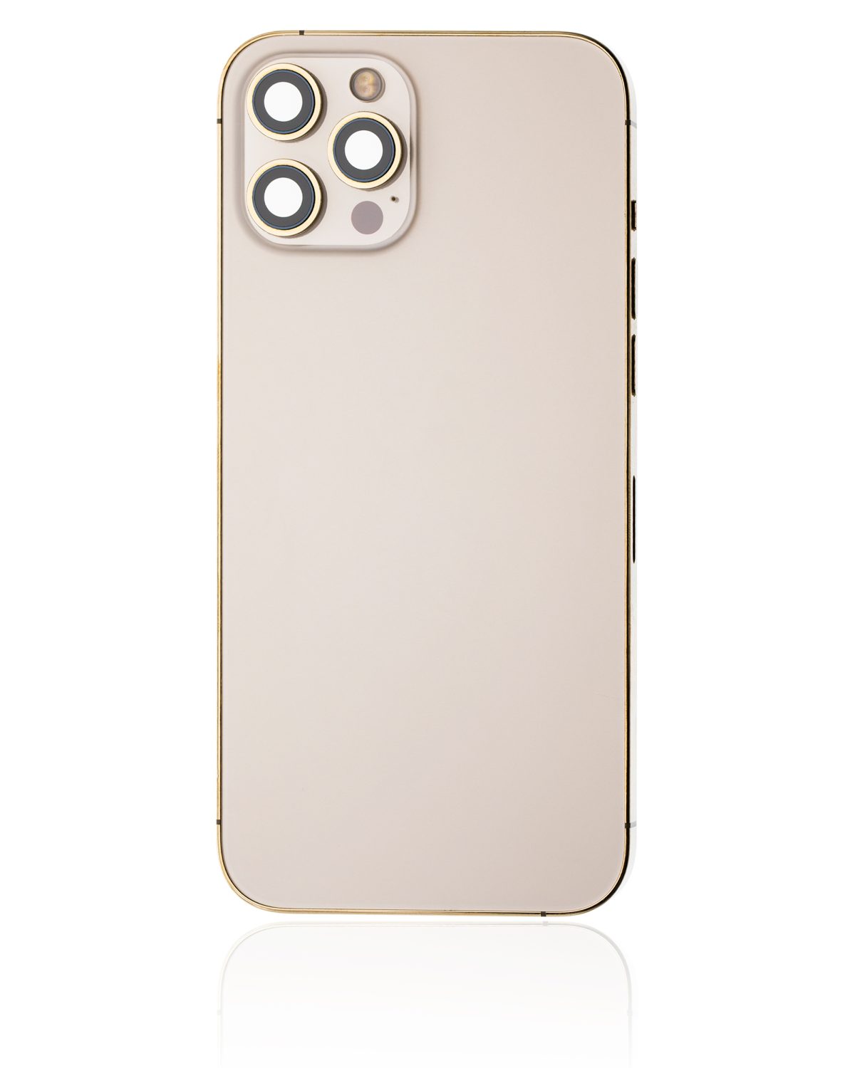 Iphone 12 Pro Max ile Uyumlu Kasa Bileşenler Önceden Takılmış ile Uyumlu Kasa Uluslararası Sürüm  Gold - Görsel 2