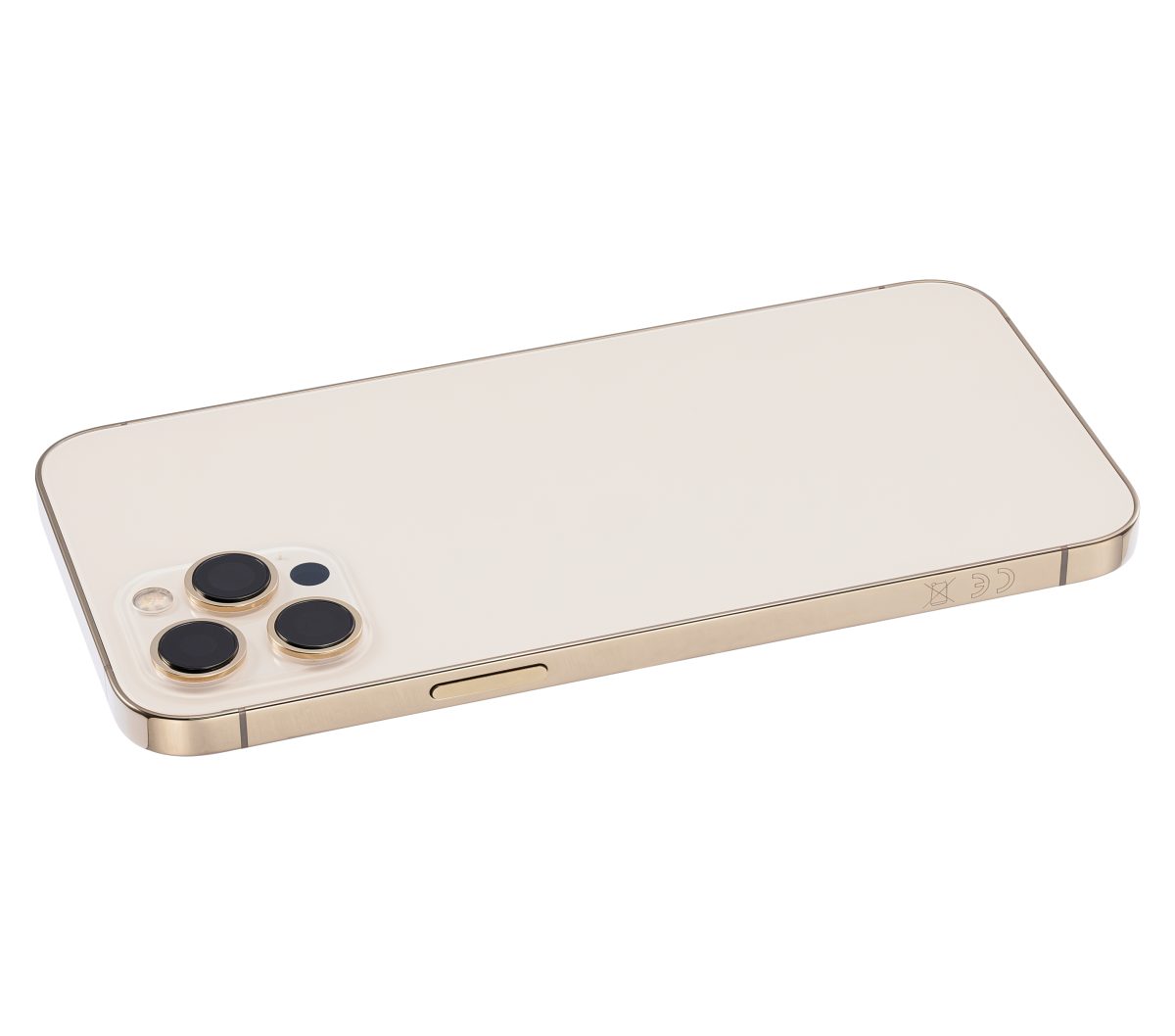 Iphone 12 Pro Max ile Uyumlu Kasa Bileşenler Önceden Takılmış ile Uyumlu Kasa Uluslararası Sürüm Gold - Görsel 3