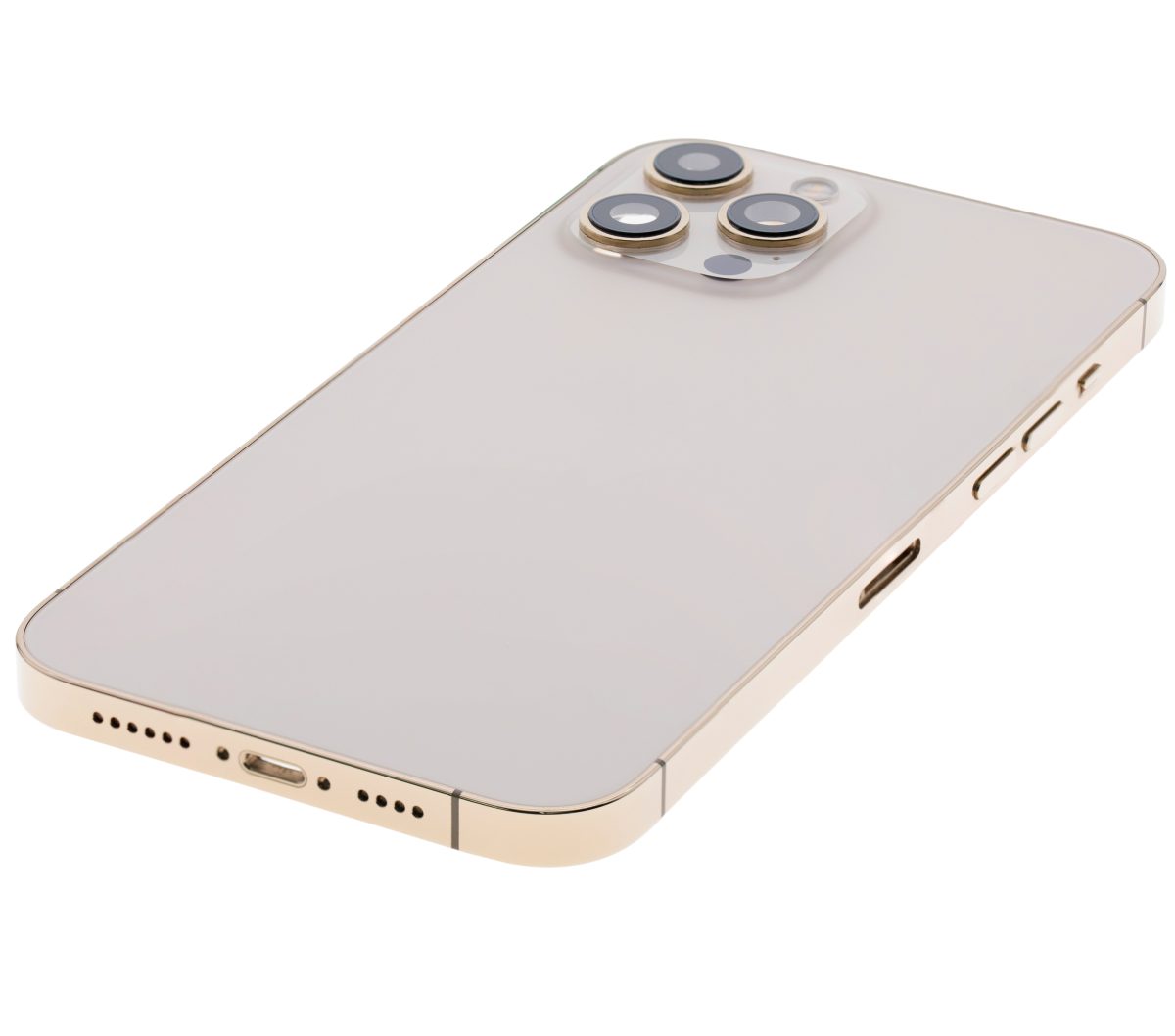 Iphone 12 Pro Max ile Uyumlu Kasa Bileşenler Önceden Takılmış ile Uyumlu Kasa Uluslararası Sürüm  Gold - Görsel 4