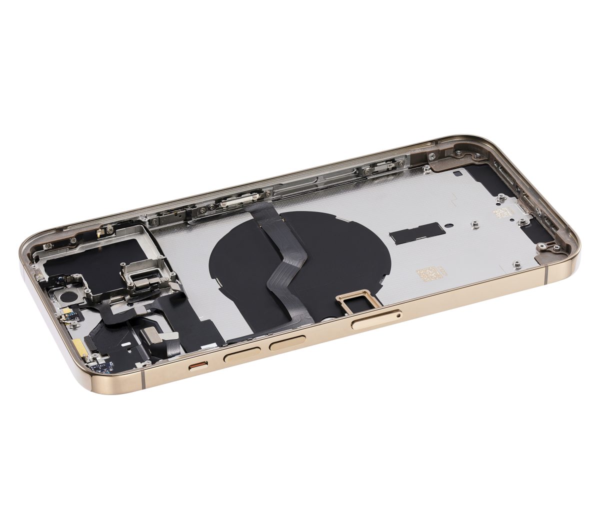 Iphone 12 Pro Max ile Uyumlu Kasa Bileşenler Önceden Takılmış ile Uyumlu Kasa Uluslararası Sürüm Gold - Görsel 4