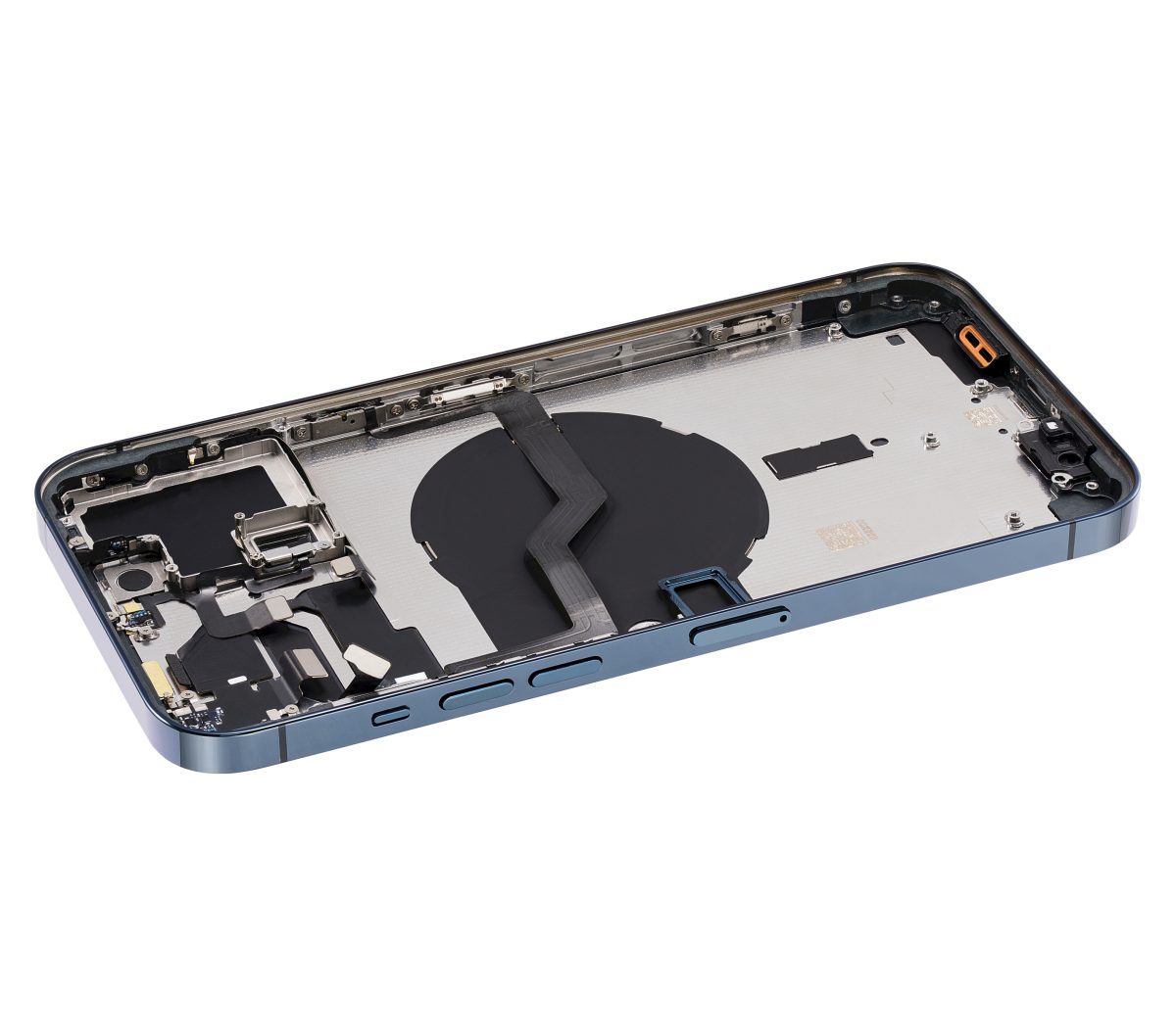 Iphone 12 Pro Max ile Uyumlu Küçük Bileşenler Önceden Takılmış Arka Muhafaza Logo Yok Plus Uluslararası Sürüm Pasifik Mavisi ile Uyumlu - Görsel 5