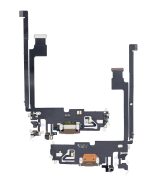 Iphone 12 Pro Max ile Uyumlu Şarj Portu Esnek Kablosu Aftermarket Plus Gold ile Uyumlu - Görsel 2
