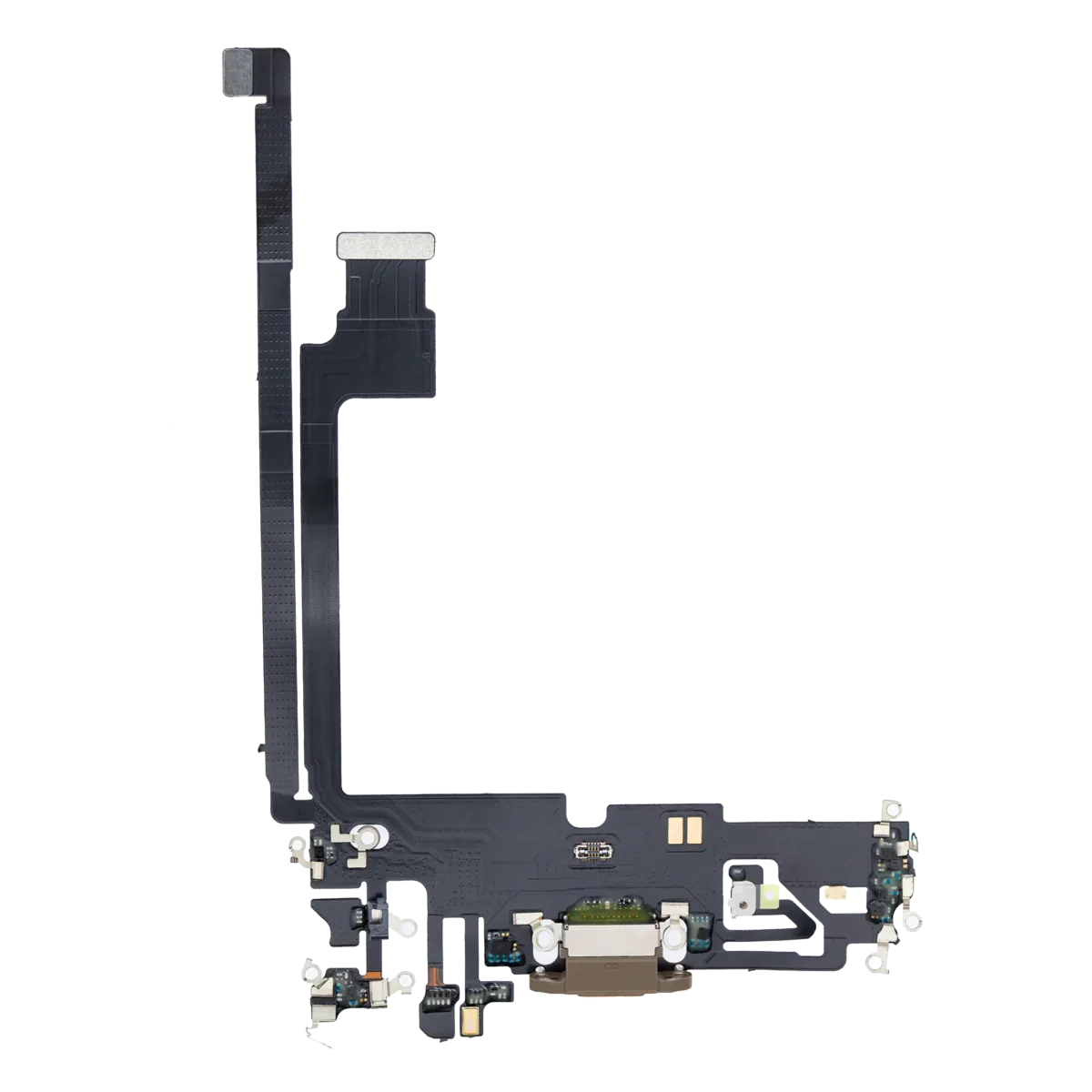 Iphone 12 Pro Max ile Uyumlu Şarj Portu Esnek Kablosu Aftermarket Plus Gold ile Uyumlu