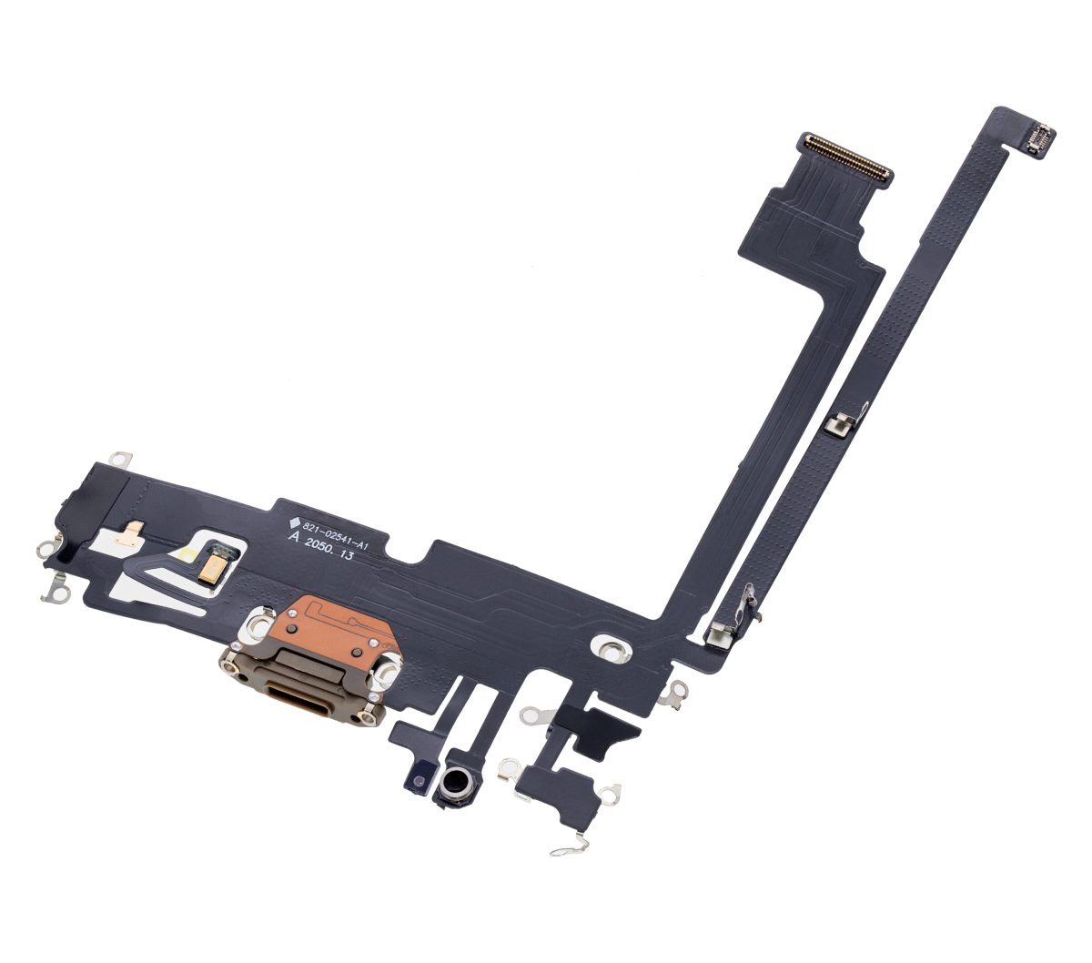 Iphone 12 Pro Max ile Uyumlu Şarj Portu Esnek Kablosu Aftermarket Plus Gold ile Uyumlu - Görsel 3