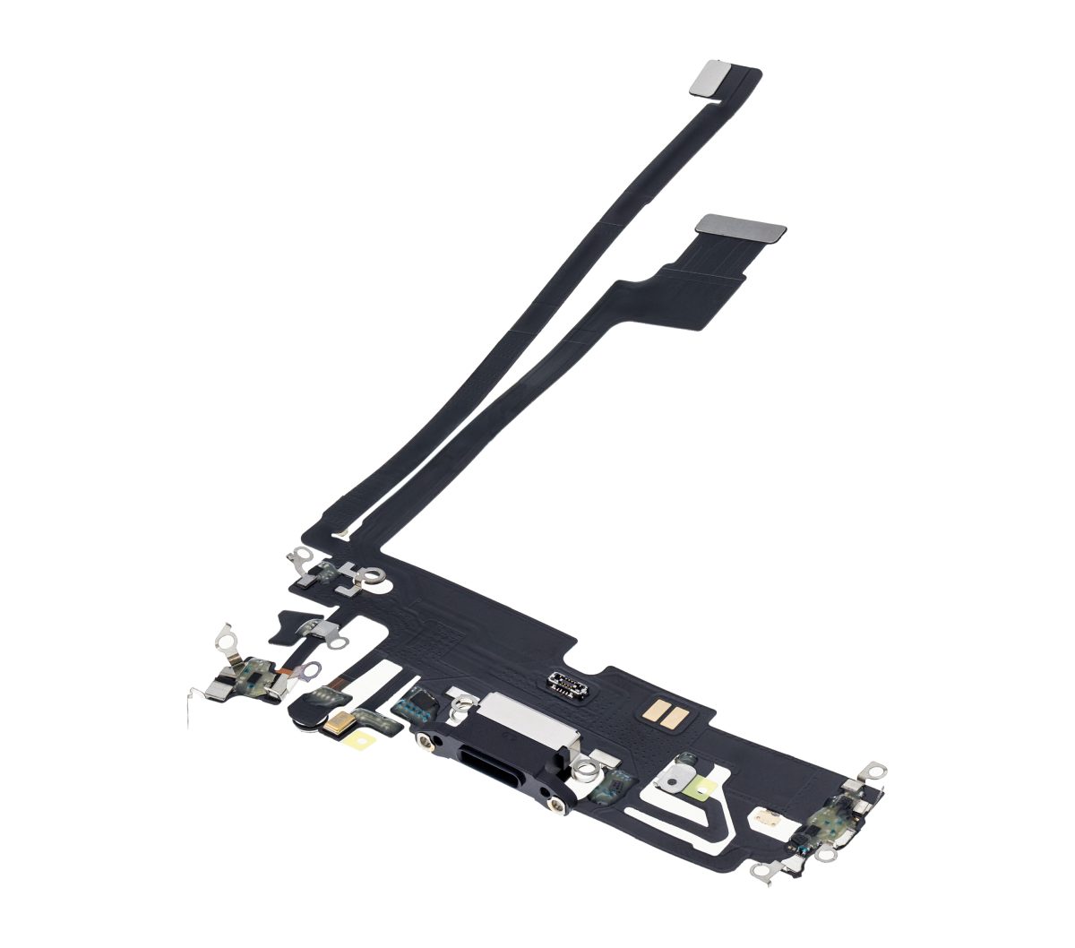 Iphone 12 Pro Max ile Uyumlu Şarj Portu Esnek Kablosu Plus Grafit ile Uyumlu - Görsel 3
