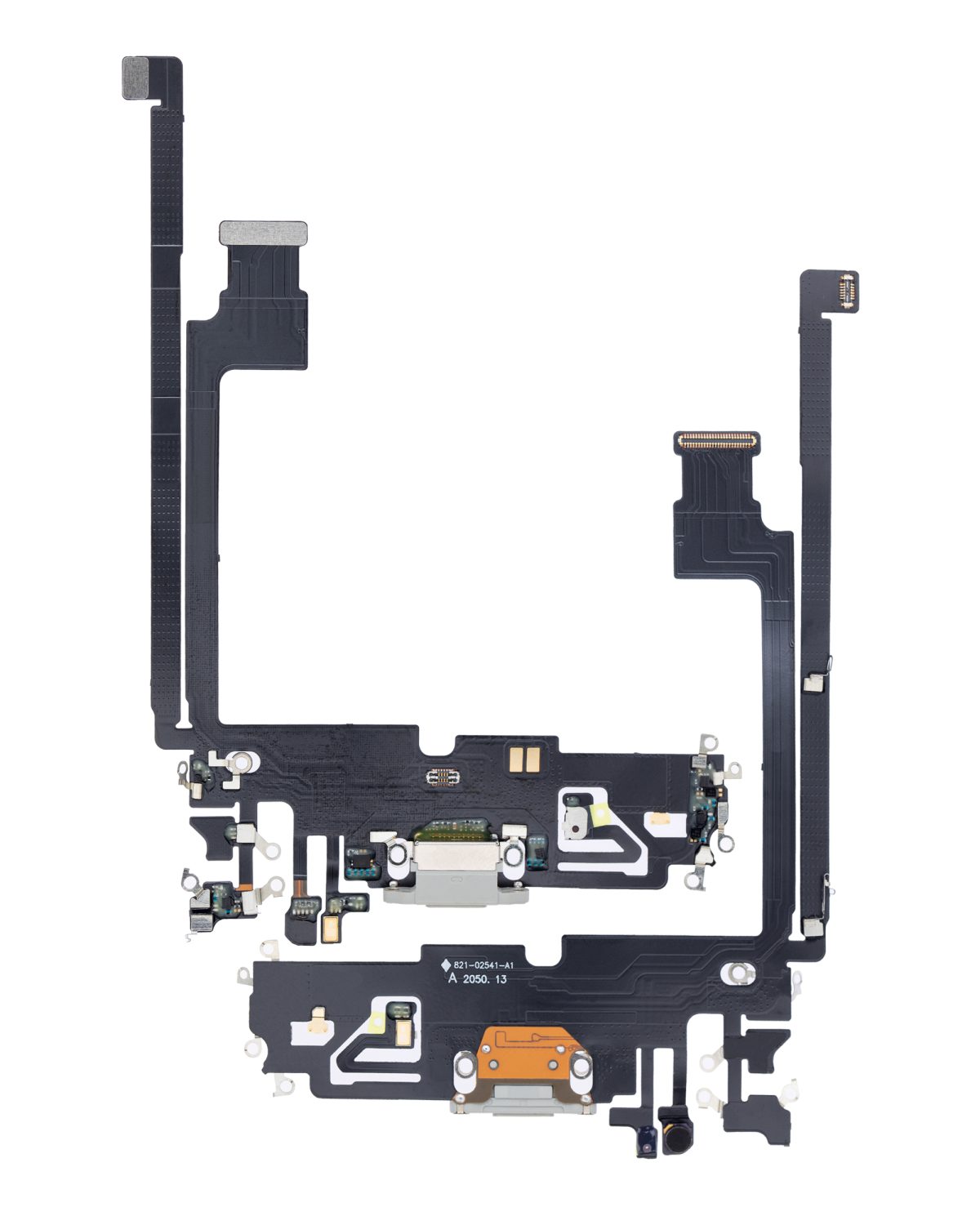Iphone 12 Pro Max ile Uyumlu Şarj Portu Esnek Kablosu Plus Gümüş ile Uyumlu - Görsel 2