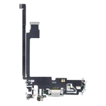 Iphone 12 Pro Max ile Uyumlu Şarj Portu Esnek Kablosu Plus Gümüş ile Uyumlu