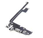 Iphone 12 Pro Max ile Uyumlu Şarj Portu Esnek Kablosu Plus Gümüş ile Uyumlu - Görsel 4