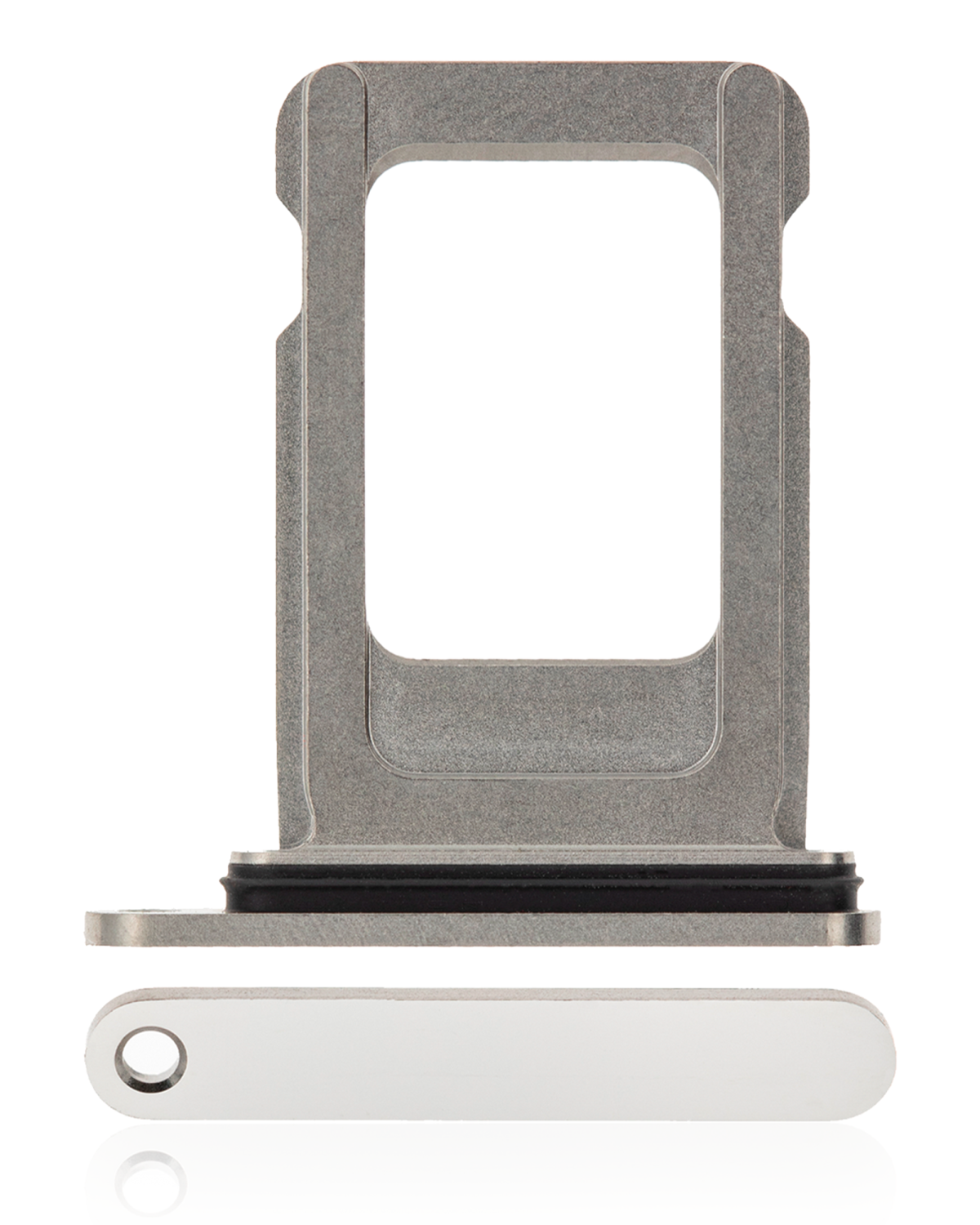 Iphone 12 Pro Max ile Uyumlu Tek Sim Kart Tepsisi / 12 Pro Max / 13 Pro / 13 Pro Max Gümüş ile Uyumlu - Görsel 3