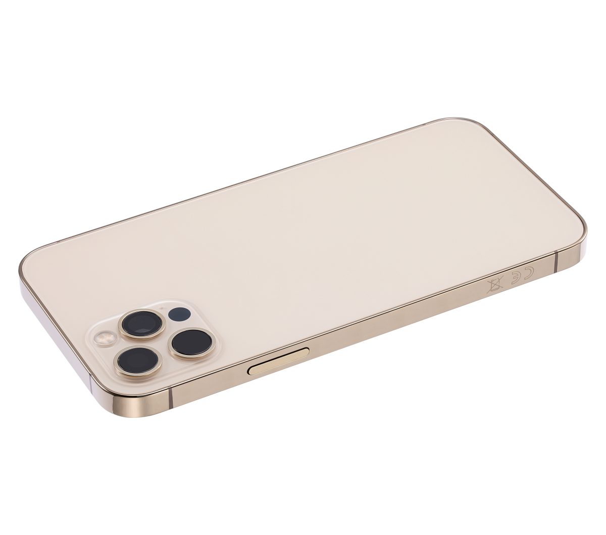 Iphone 12 Pro ile Uyumlu Kasa Bileşenler Önceden Takılmış Uluslararası Sürüm Gold ile Uyumlu Kasa - Görsel 3