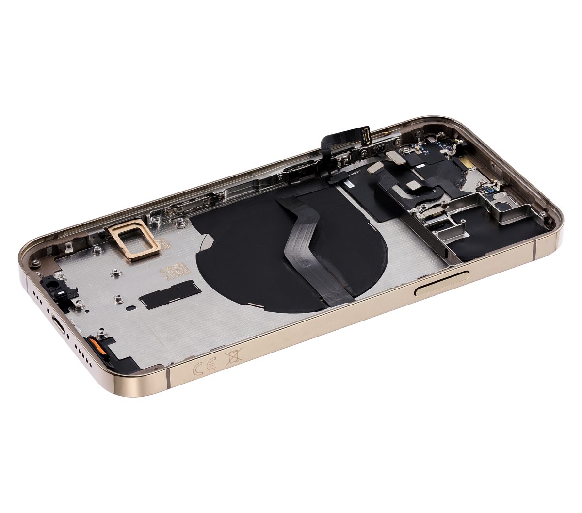 Iphone 12 Pro ile Uyumlu Kasa Bileşenler Önceden Takılmış Uluslararası Sürüm Gold ile Uyumlu Kasa - Görsel 4