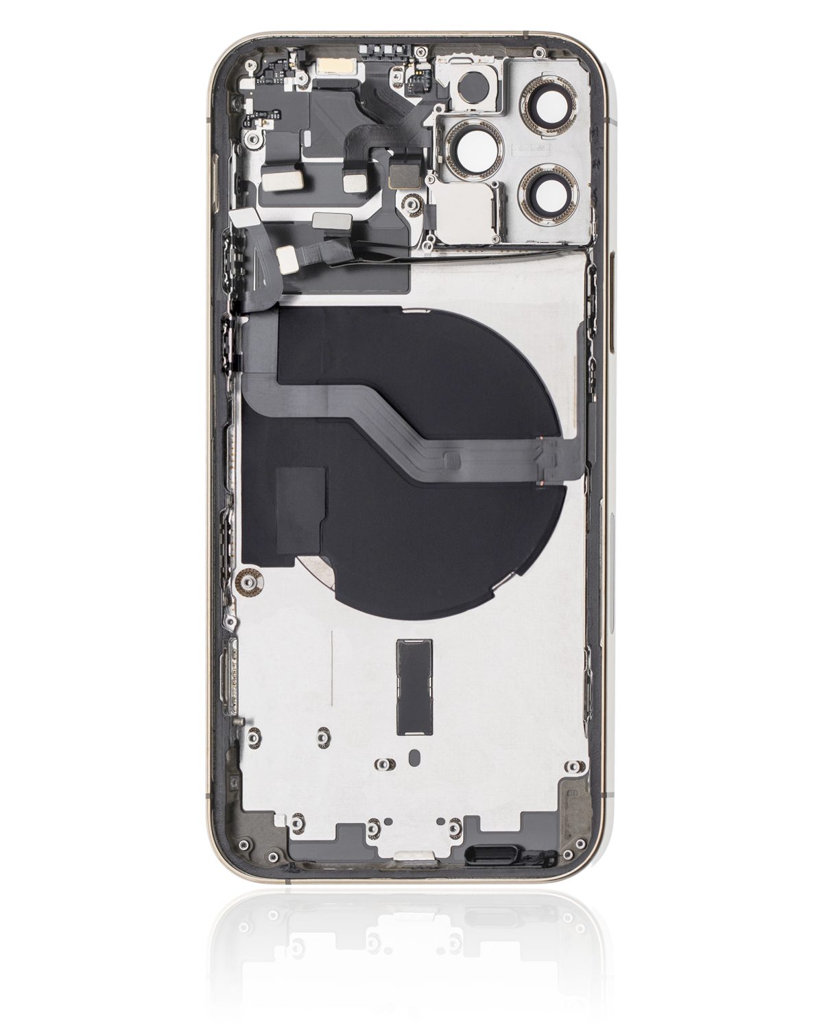 Iphone 12 Pro ile Uyumlu Kasa Bileşenler Önceden Takılmış Uluslararası Sürüm ile Uyumlu Kasa Kasa Gold - Görsel 3