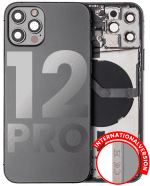 Iphone 12 Pro ile Uyumlu Kasa Bileşenler Önceden Takılmış Uluslararası Sürüm ile Uyumlu Kasa Kasa Grafit