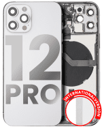 Iphone 12 Pro ile Uyumlu Kasa Bileşenler Önceden Takılmış Uluslararası Sürüm ile Uyumlu Kasa Kasa Gümüş