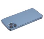 Iphone 12 Pro ile Uyumlu Küçük Bileşenler Önceden Takılmış Arka Muhafaza Logo Yok Plus Uluslararası Sürüm Pasifik Mavisi ile Uyumlu - Görsel 4