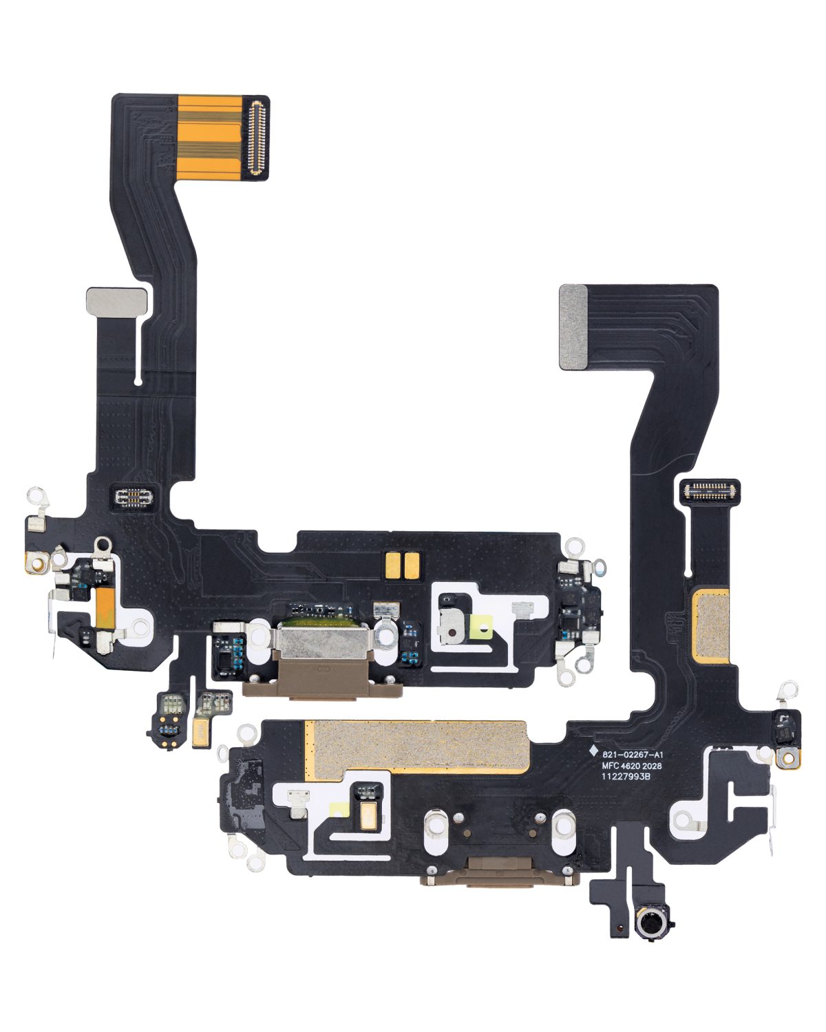 Iphone 12 Pro ile Uyumlu Şarj Portu Esnek Kablosu / 12 Pro Aftermarket Plus Gold ile Uyumlu - Görsel 2
