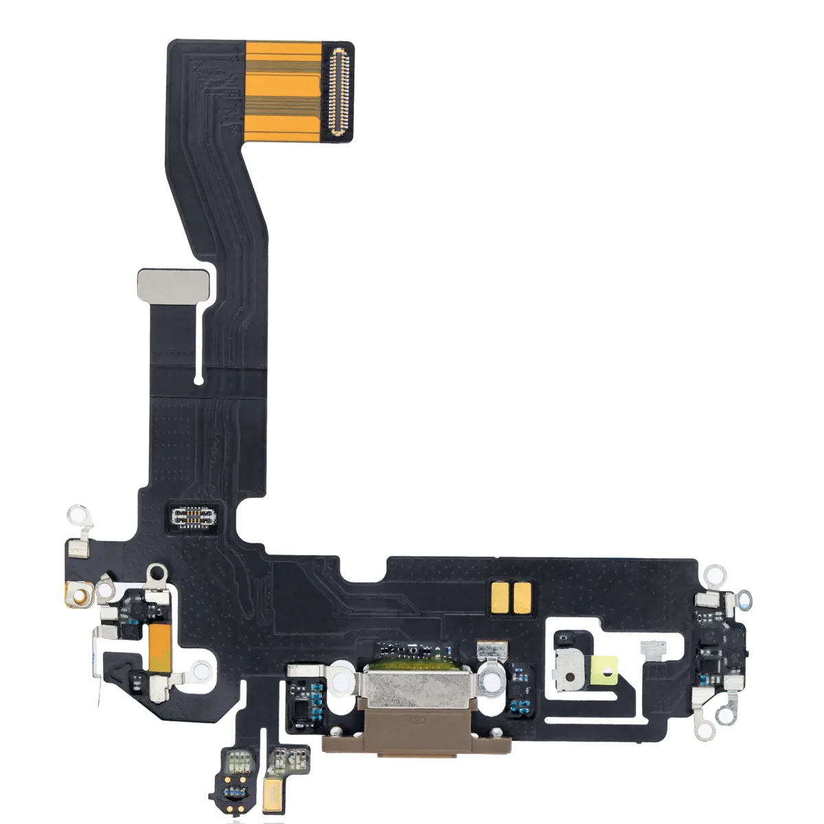 Iphone 12 Pro ile Uyumlu Şarj Portu Esnek Kablosu / 12 Pro Aftermarket Plus Gold ile Uyumlu