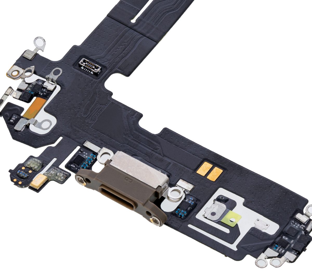 Iphone 12 Pro ile Uyumlu Şarj Portu Esnek Kablosu / 12 Pro Aftermarket Plus Gold ile Uyumlu - Görsel 5