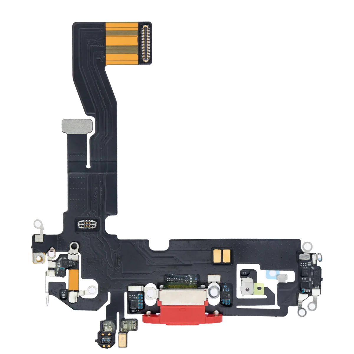 Iphone 12 Pro ile Uyumlu Şarj Portu Esnek Kablosu / 12 Pro Aftermarket Plus Kırmızı ile Uyumlu