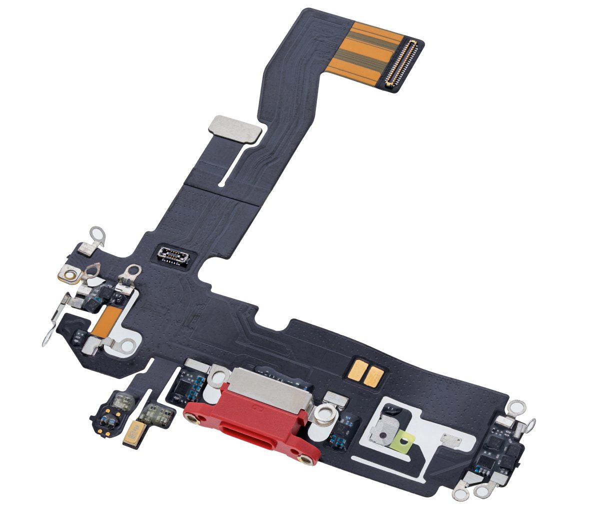 Iphone 12 Pro ile Uyumlu Şarj Portu Esnek Kablosu / 12 Pro Aftermarket Plus Kırmızı ile Uyumlu - Görsel 3
