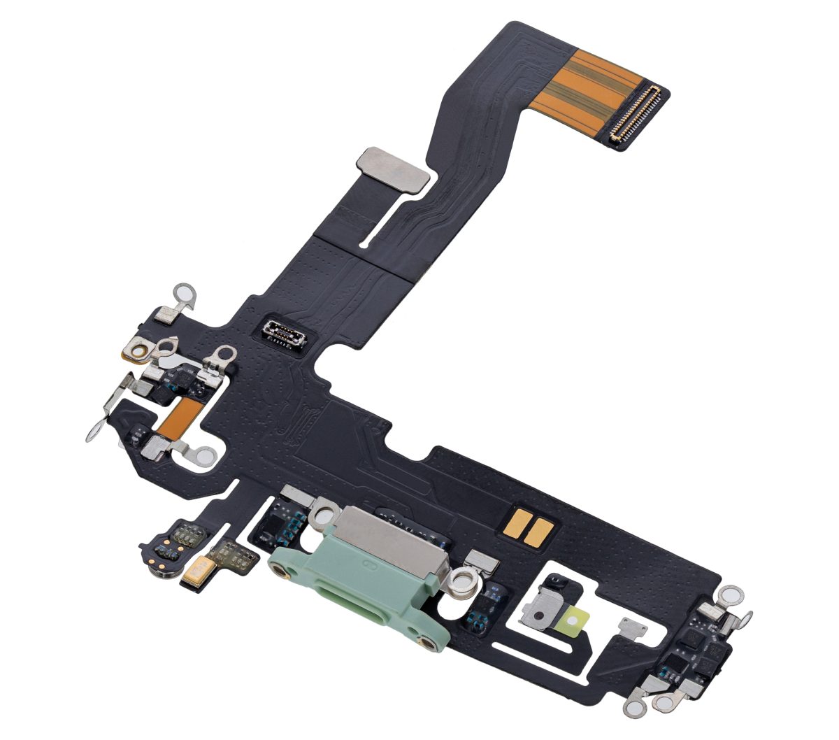 Iphone 12 Pro ile Uyumlu Şarj Portu Esnek Kablosu / 12 Pro Aftermarket Plus Yeşil ile Uyumlu - Görsel 4