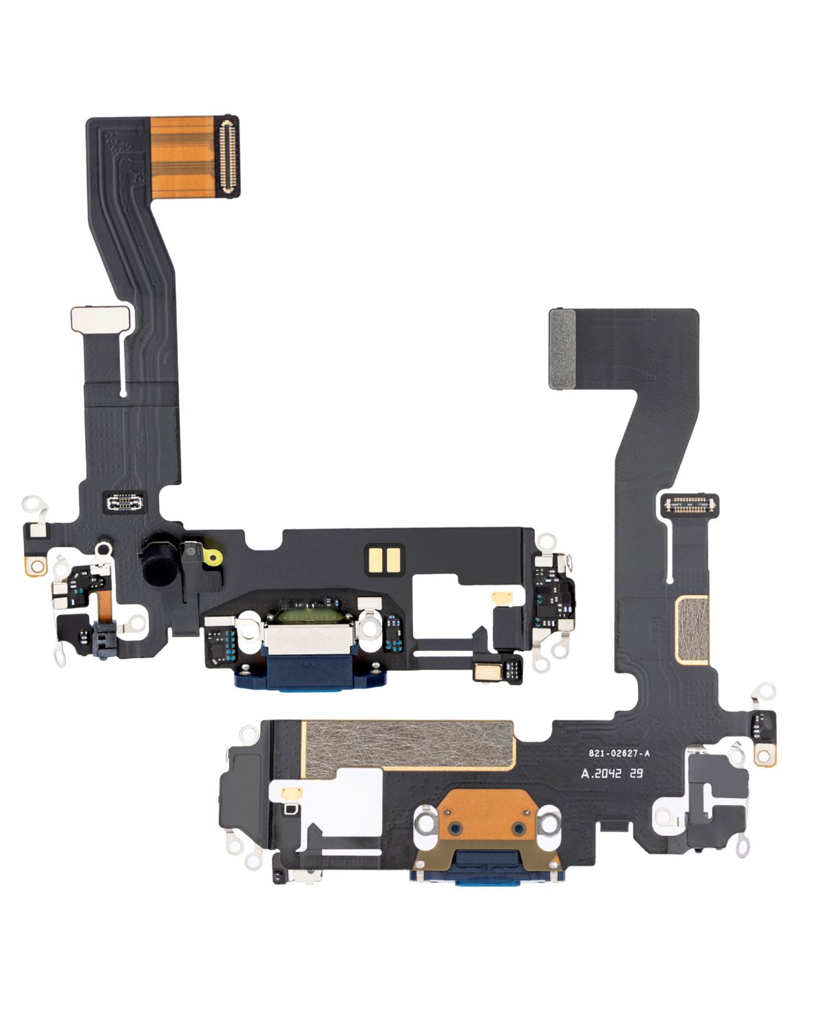 Iphone 12 Pro ile Uyumlu Şarj Portu Esnek Kablosu / 12 Pro ile Uyumlu Kullanılmış  Çekme Pasifik Mavisi - Görsel 2