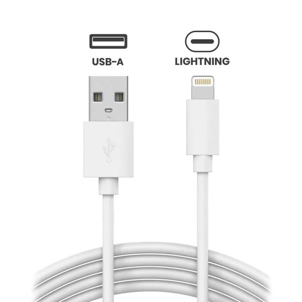 Iphone 12 Pro ile Uyumlu iphone / iPad İle Uyumlu USB-A - Lightning Kablosu 3ft. 10'lu Paket Genel