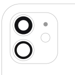 Iphone 12 ile Uyumlu Arka Kamera Servis Paket Orjinal Ürün Lensi Sadece Cam Yapışkanlı / 12 Mini 2 Parça Set Gerçek Safir / Premium