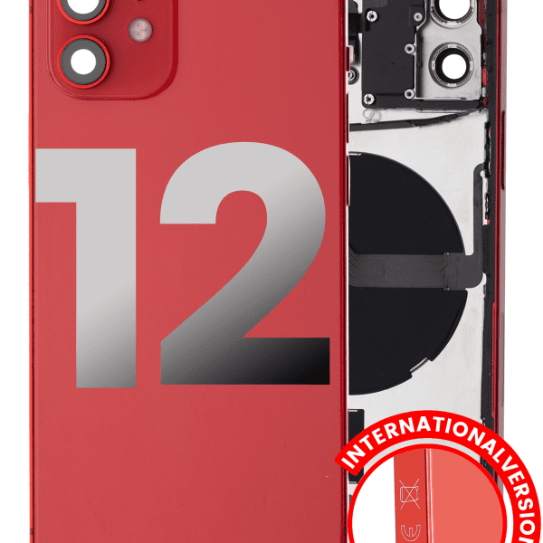 Iphone 12 ile Uyumlu Kasa Bileşenler Önceden Takılmış ile Uyumlu Kasa Uluslararası Sürüm Kasa Kırmızı