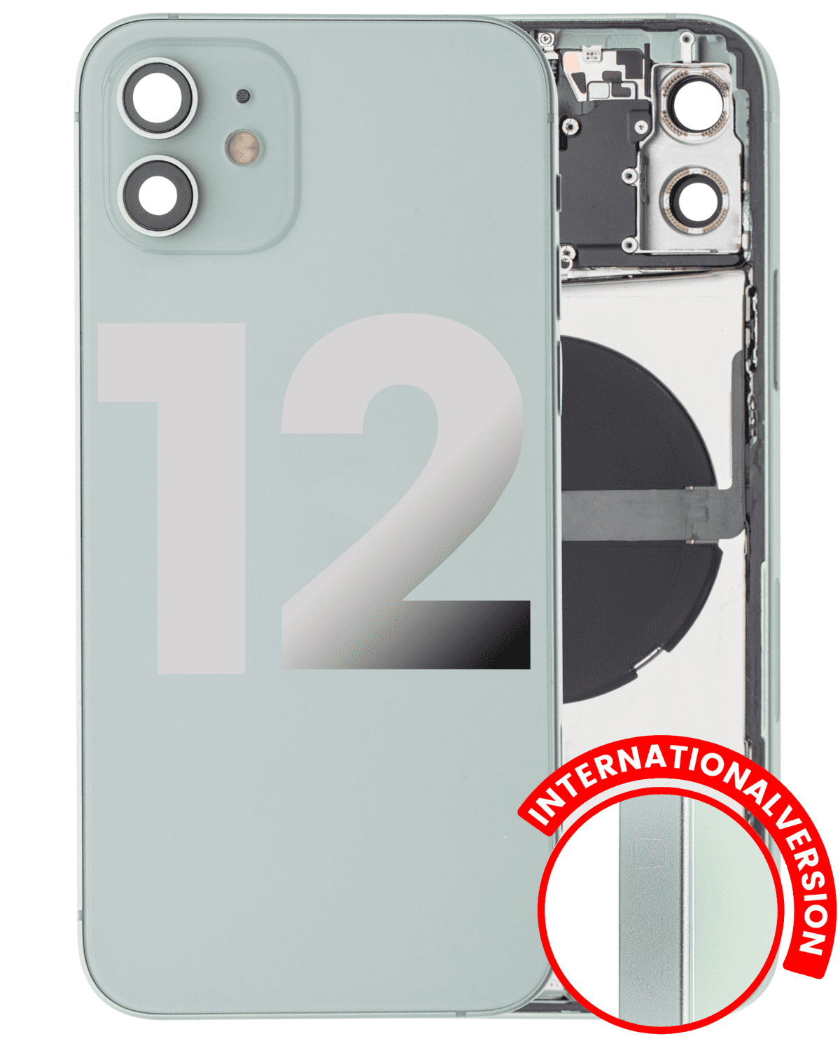Iphone 12 ile Uyumlu Kasa Bileşenler Önceden Takılmış ile Uyumlu Kasa Uluslararası Sürüm Kasa Yeşil