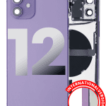 Iphone 12 ile Uyumlu Kasa Bileşenler Önceden Takılmış ile Uyumlu Kasa Uluslararası Sürüm  Mor