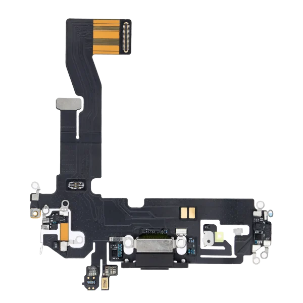 Iphone 12 ile Uyumlu Şarj Portu Esnek Kablosu / 12 Pro Aftermarket Plus Grafit ile Uyumlu