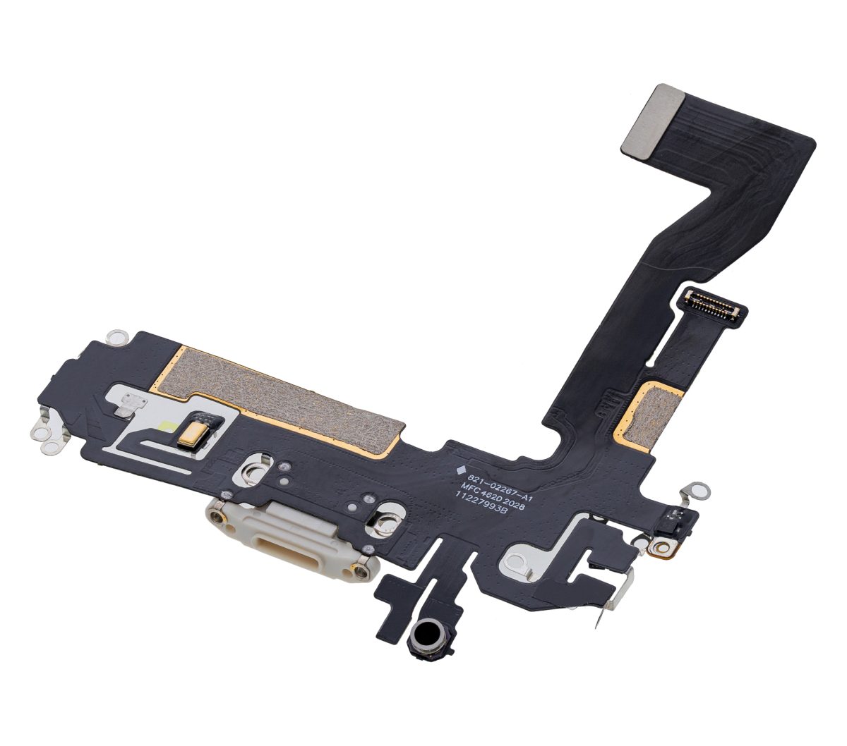 Iphone 12 ile Uyumlu Şarj Portu Esnek Kablosu / 12 Pro Aftermarket Plus Gümüş ile Uyumlu - Görsel 3