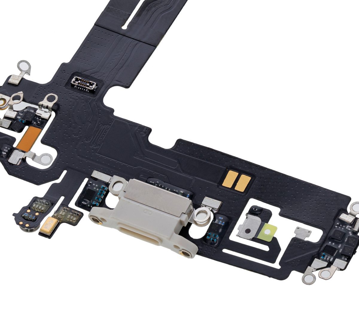 Iphone 12 ile Uyumlu Şarj Portu Esnek Kablosu / 12 Pro Aftermarket Plus Gümüş ile Uyumlu - Görsel 5